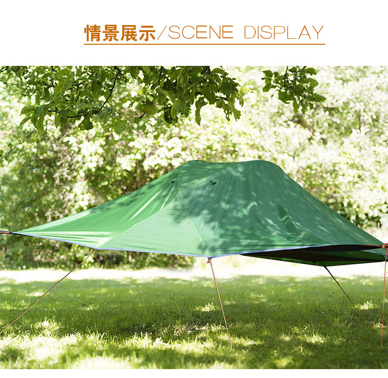 Cheap Goat Tents New Arrival 2 3 Person Aluminum Poles Double Layers Waterproof Mosquito Net Tree Dangling Hanging Camping Tent Barraca Bivvy   